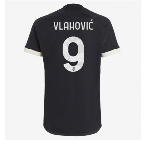 Lacne Muži Futbalové dres Juventus Dusan Vlahovic #9 2023-24 Krátky Rukáv - Tretina